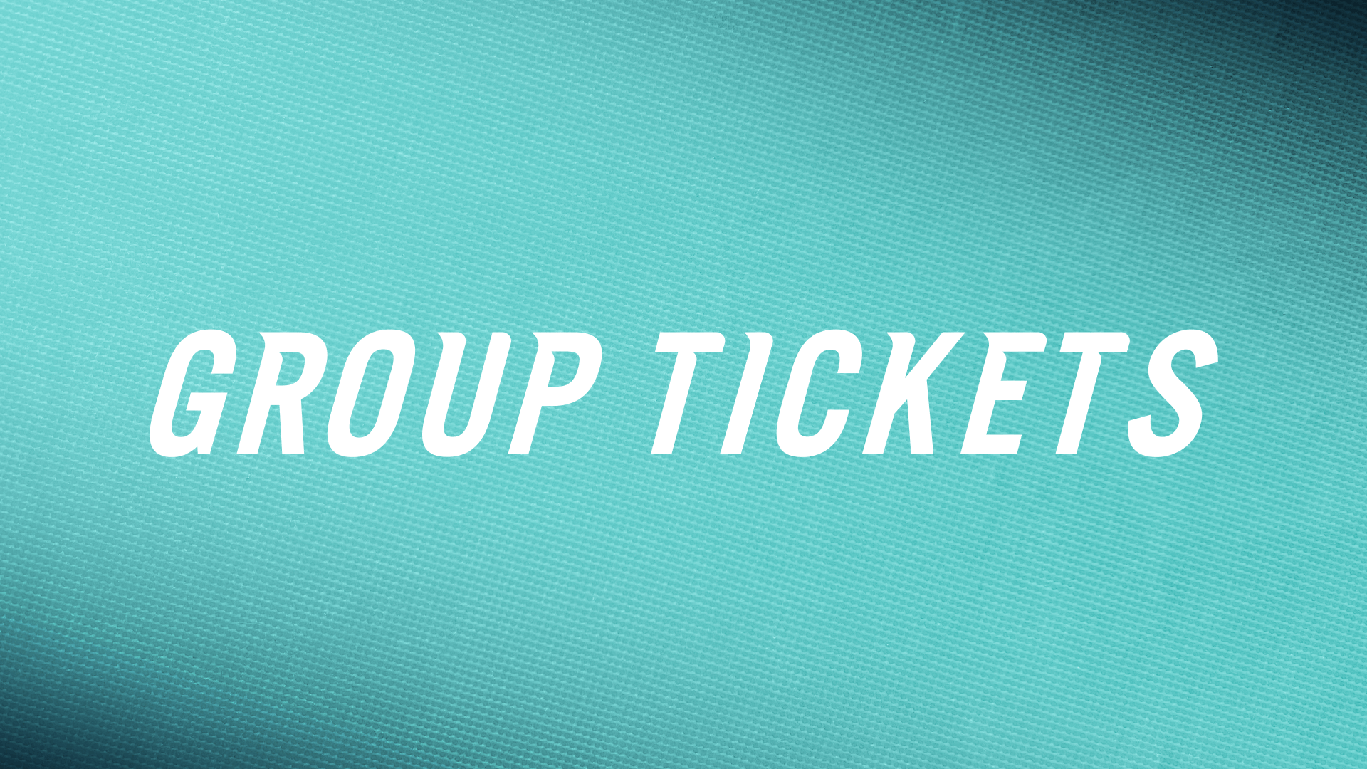 A graphic that says "Group Tickets"  and links to a page to purchase them.