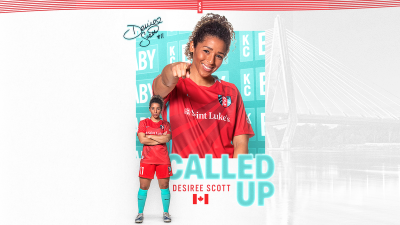 Kansas City Current Midfielder Desiree Scott Called Into Camp For