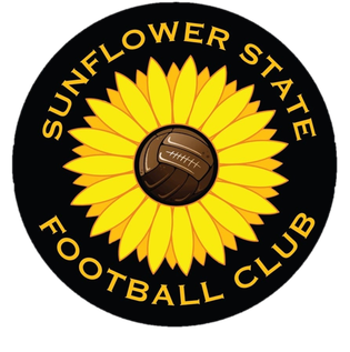Sunflower state football club black and yellow Team Crest