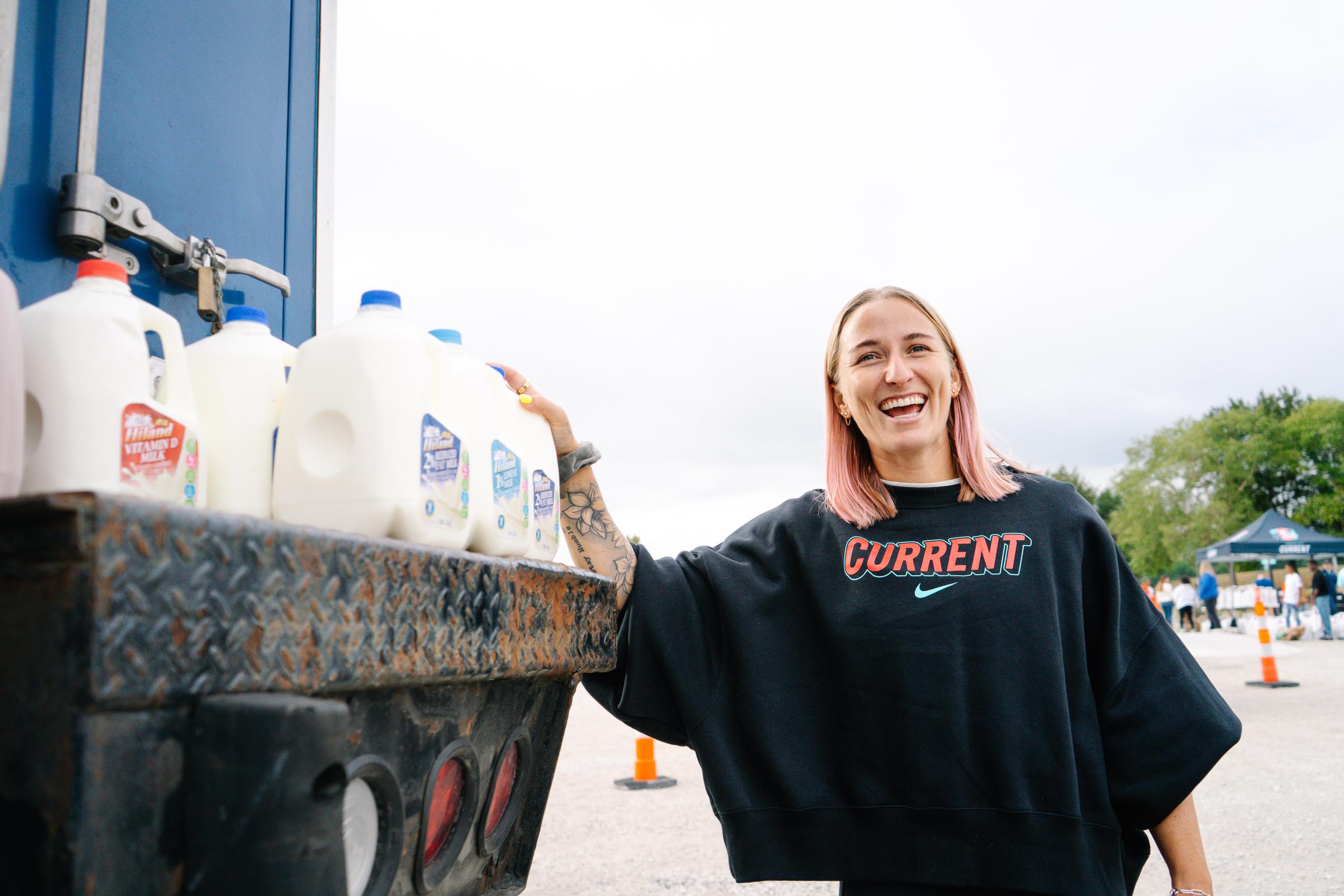 Hailie donating milk