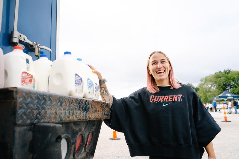 Hailie donating milk