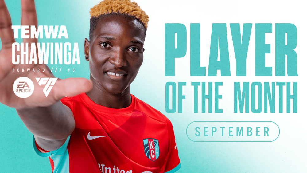 Forward Temwa Chawinga named NWSL September Player of the Month,   presented by EA SPORTS Kansas City Current