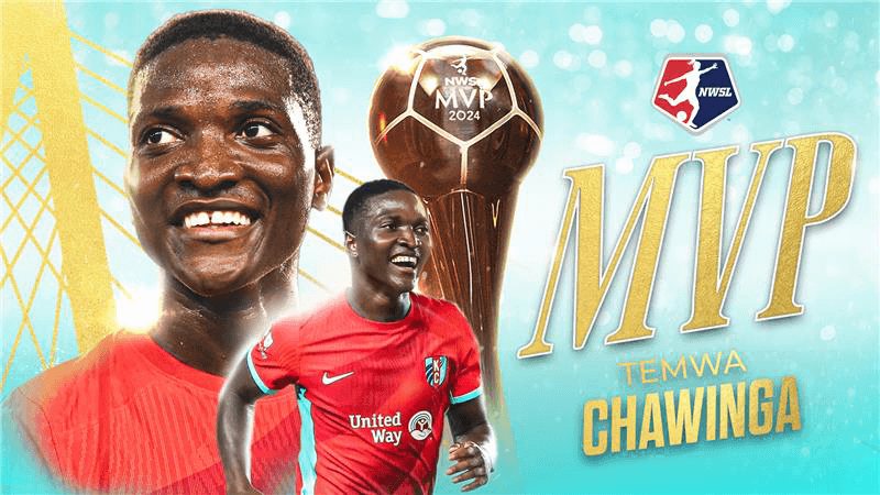 Kansas City Current forward Temwa Chawinga voted NWSL MVP  Chawinga becomes first player in franchise history to earn MVP following historic 2024 season Kansas City Current