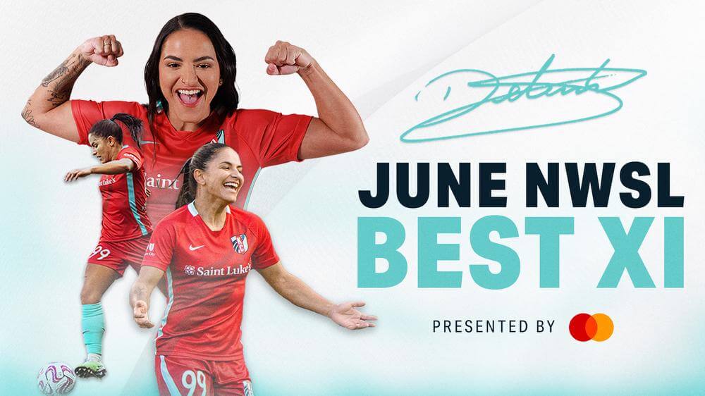 Kansas City Current midfielder Debinha named to NWSL June Best XI of the month, presented by Mastercard Kansas City Current