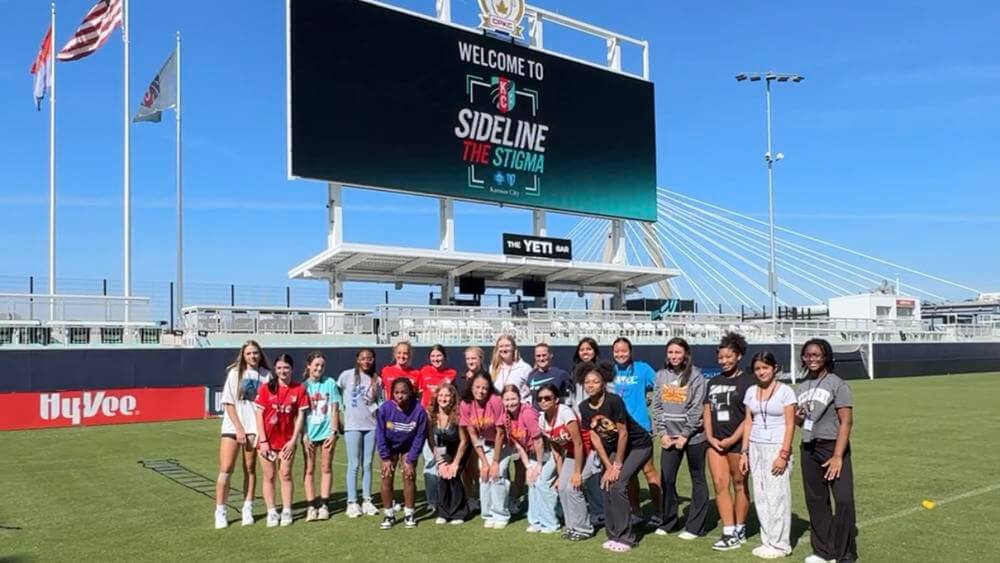 Kansas City Current, Blue Cross and Blue Shield of Kansas City Host Third Annual Sideline the Stigma Event at CPKC Stadium Kansas City Current