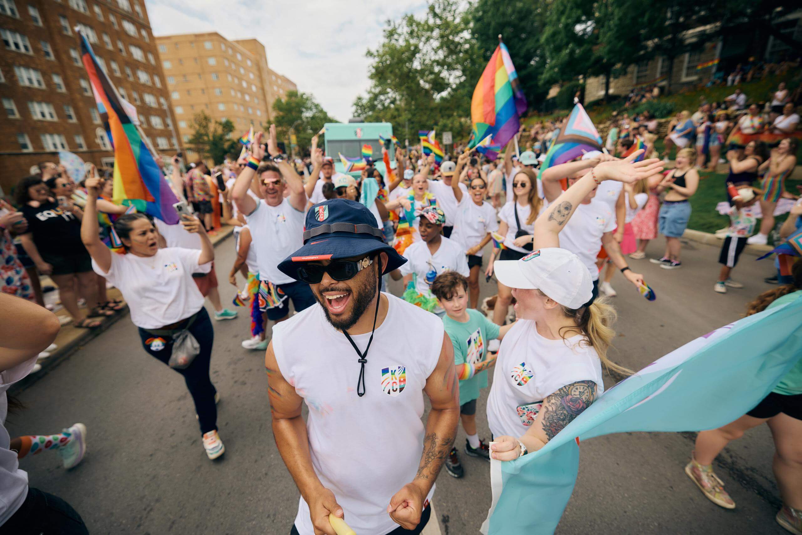 KC Current staff at Pride parade.