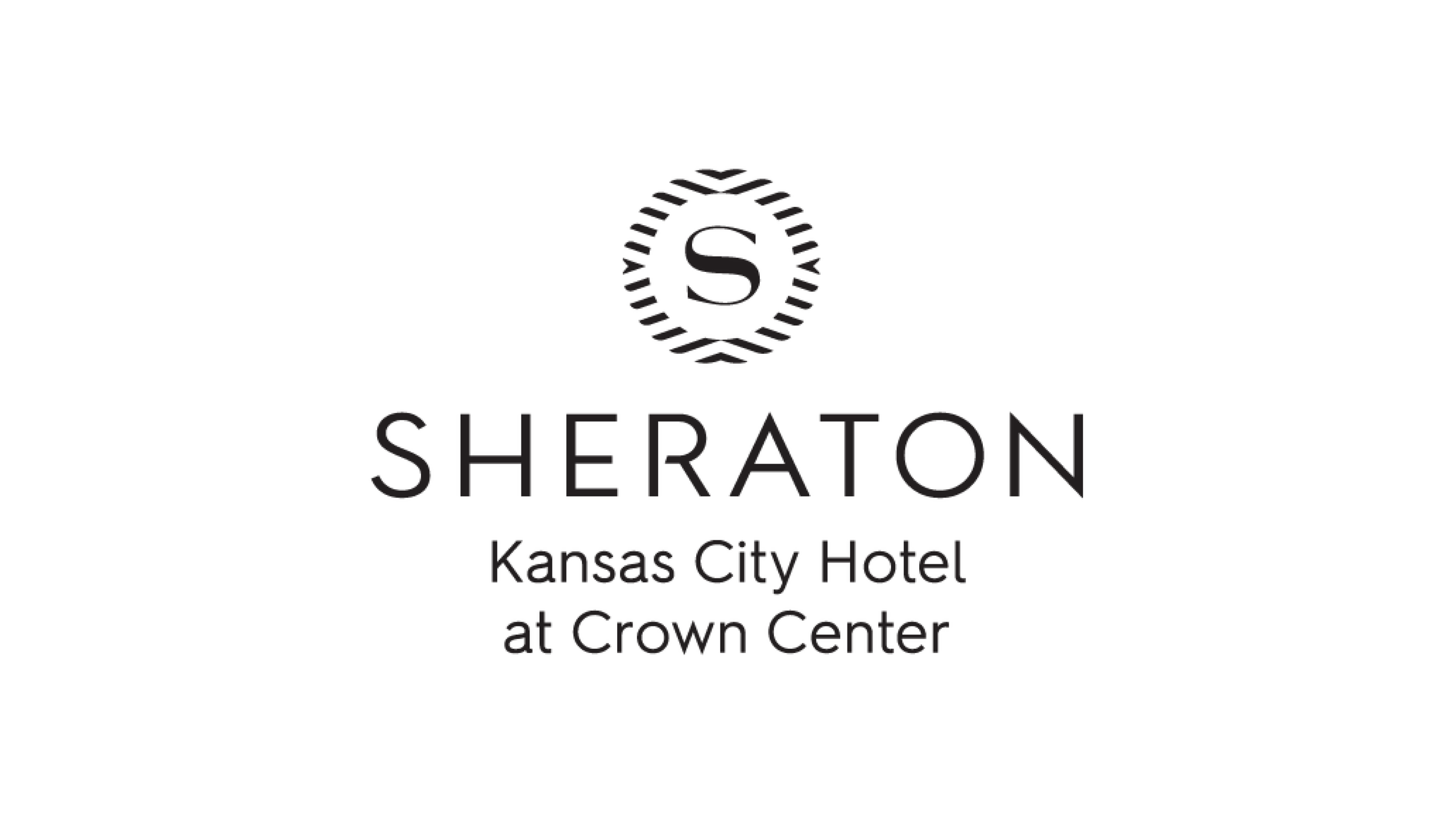 A graphic logo for Sheraton Kansas City Hotel at Crown Center partner.