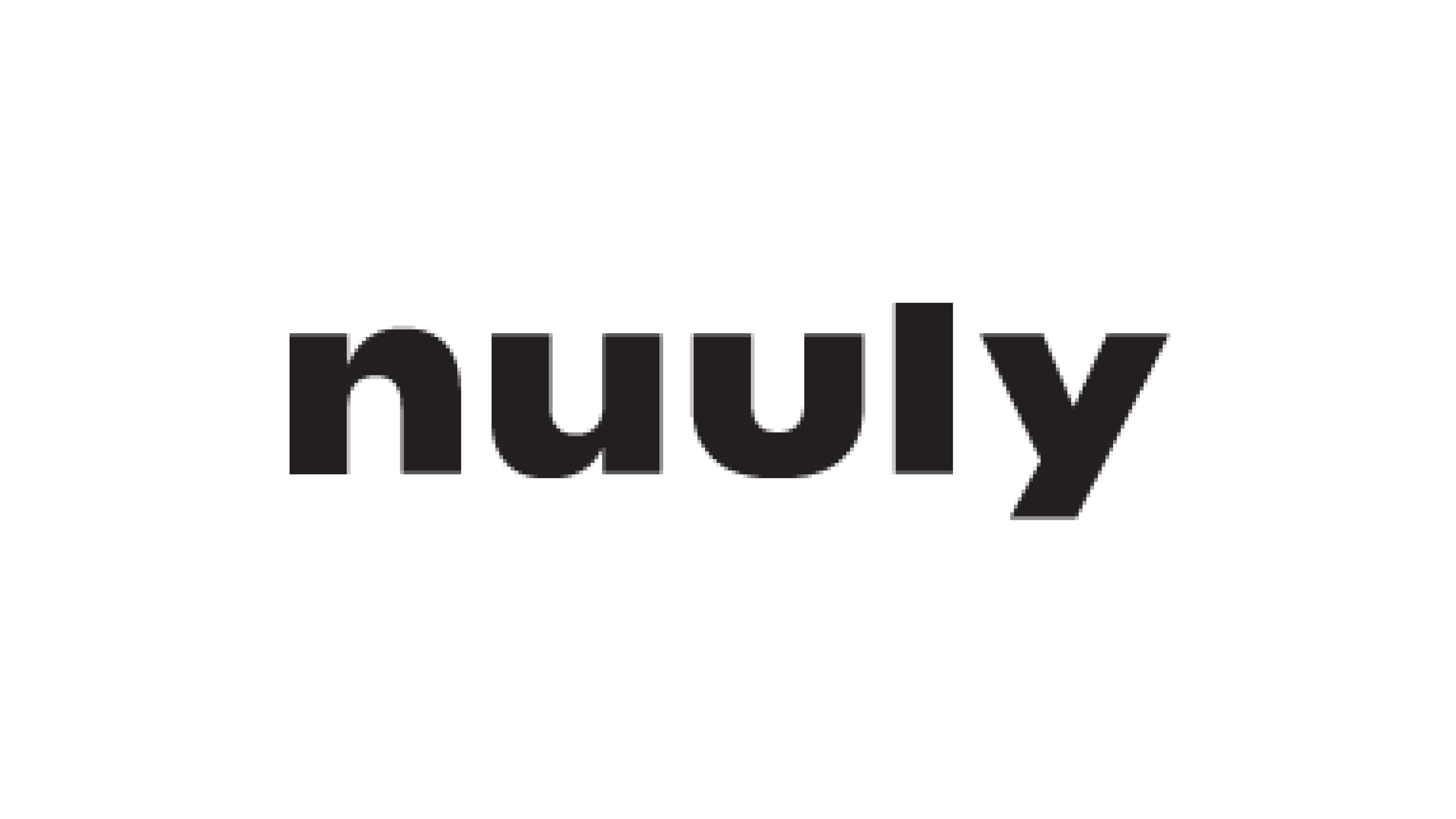 A black graphic logo for Nuuly partner.