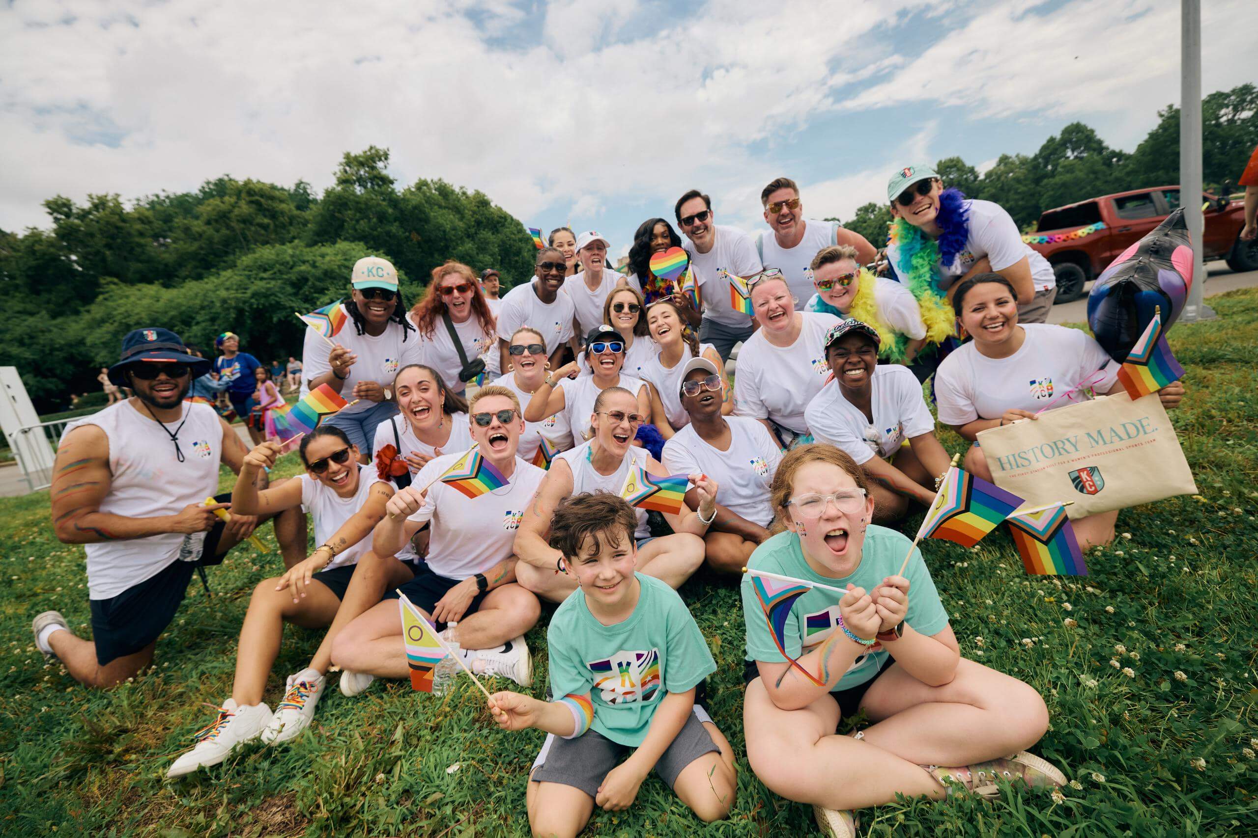 An image taken on Jun 08 2024 during the KC Pride Parade representing DIVERSITY, EQUITY AND INCLUSION.