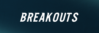 A graphic with text that says Breakouts representing a button.