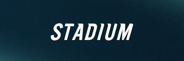 A graphic with text that says Stadium representing a button.