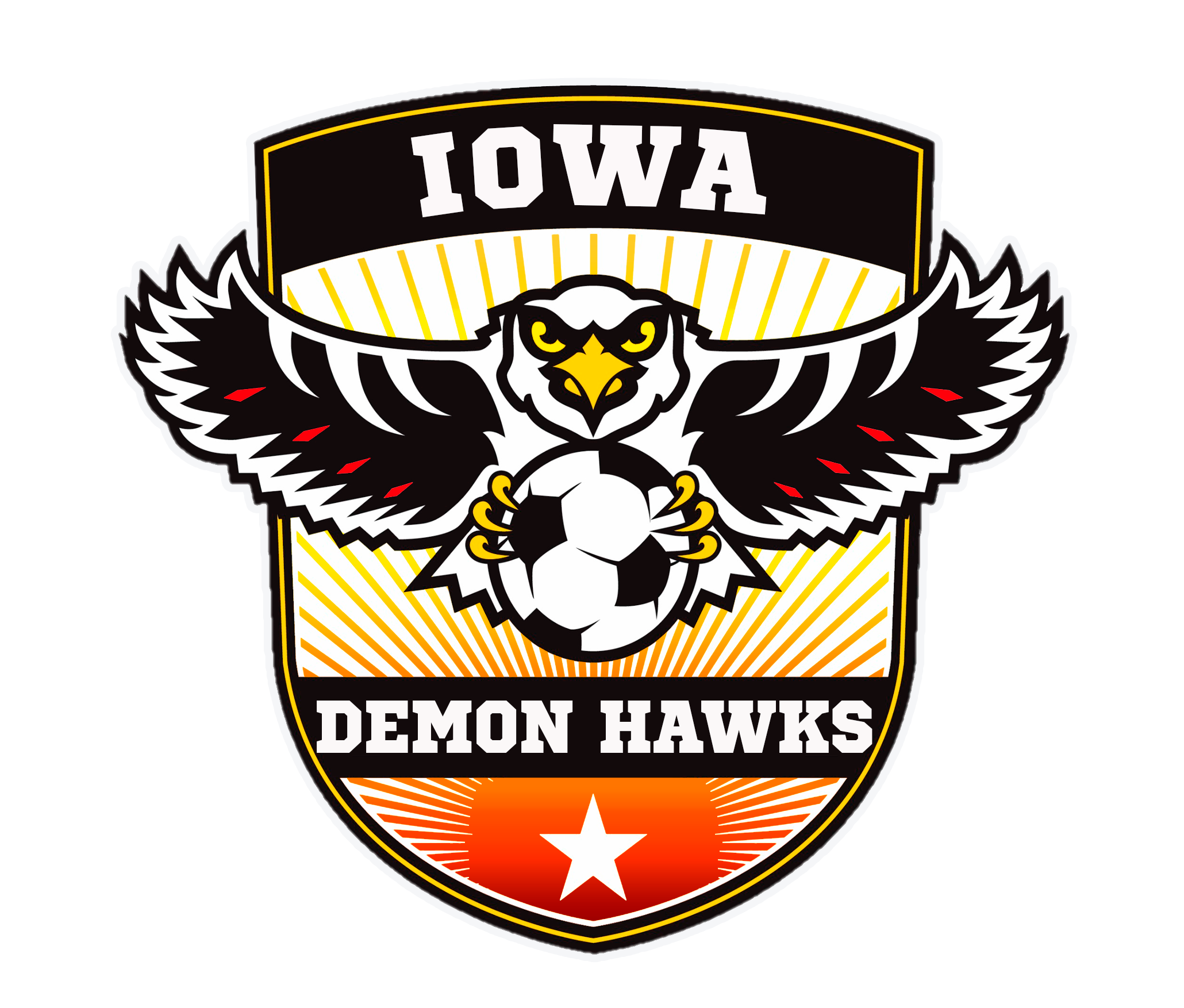 Iowa Demon Hawks logo